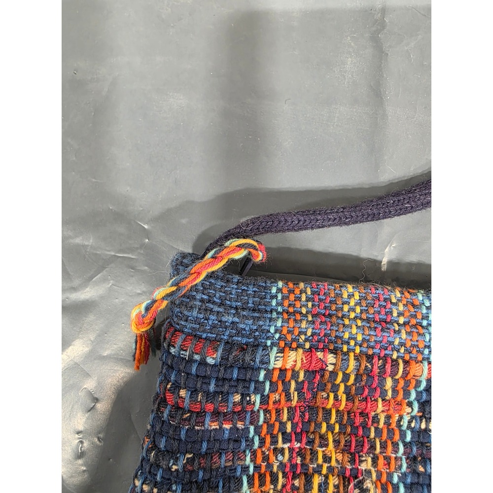 Woven Crossbody Bag, Small Tapestry Handbag, Colorful Accent Purse Unique Design - Picture 4 of 8
